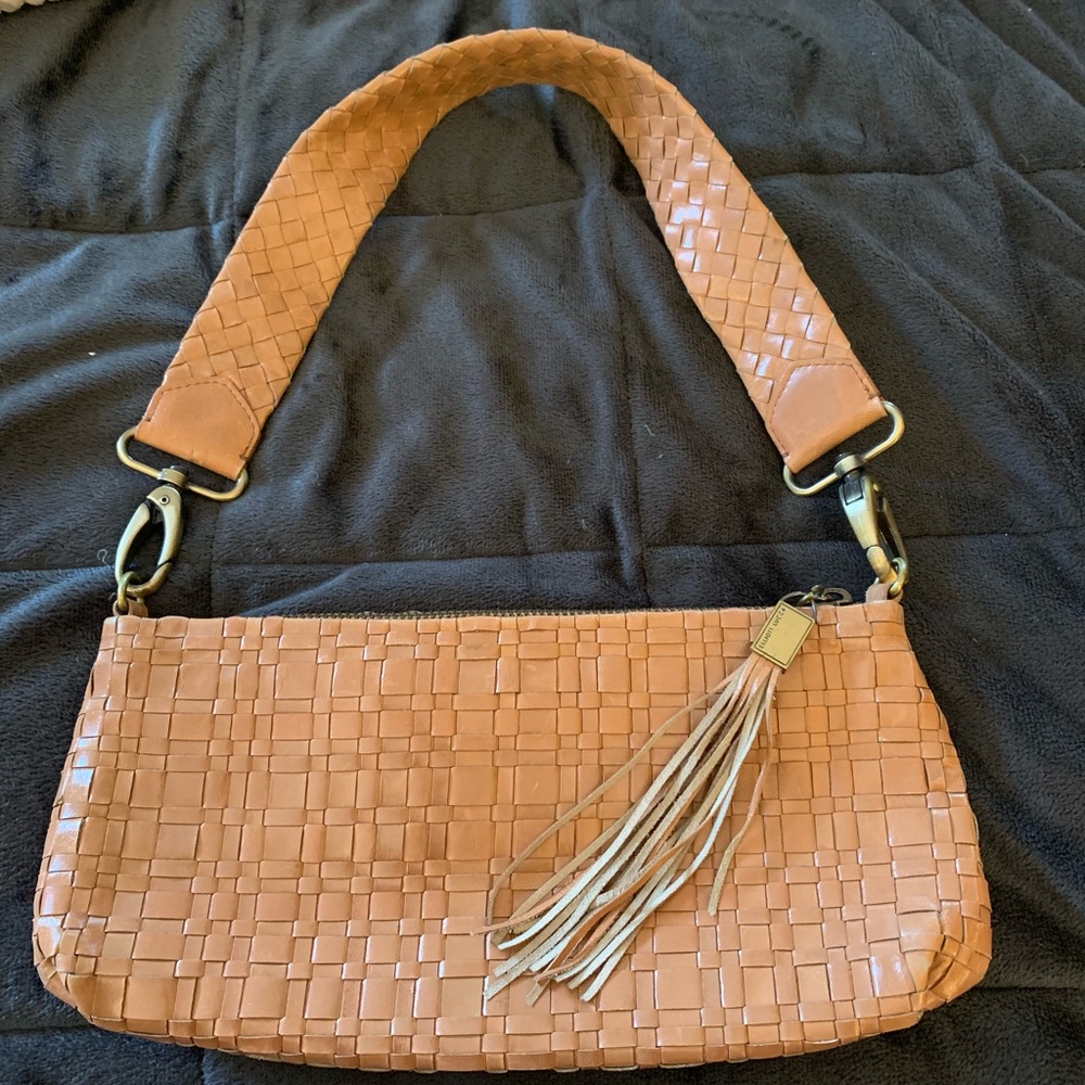 Woven Italian Leather Purse
